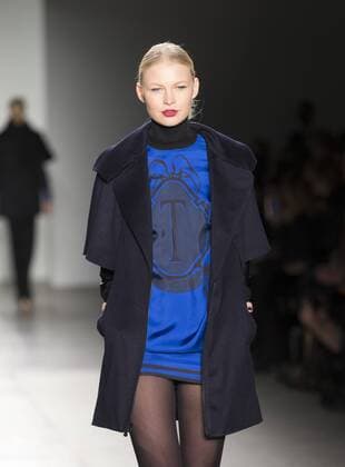 New York Fashion week Fall 2017 - Zang Toi Model walks runway for Zang Toi collection during New York Fashion week Fall 2017 at Pier 59  LevxRadin