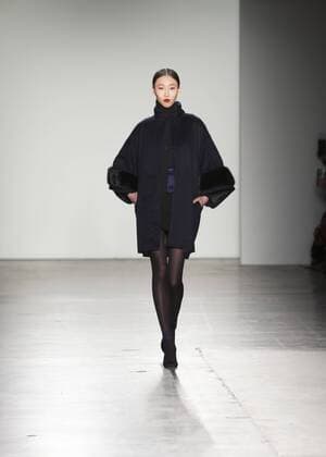 New York Fashion week Fall 2017 - Zang Toi Model walks runway for Zang Toi collection during New York Fashion week Fall 2017 at Pier 59  LevxRadin