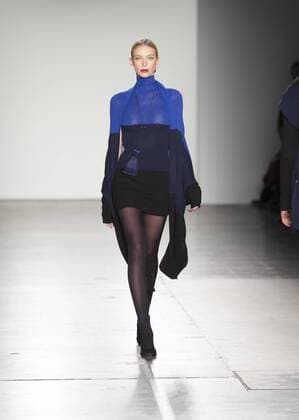 New York Fashion week Fall 2017 - Zang Toi Model walks runway for Zang Toi collection during New York Fashion week Fall 2017 at Pier 59  LevxRadin