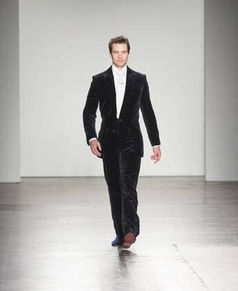 New York Fashion week Fall 2017 - Zang Toi Cory Stearns walks runway for Zang Toi collection during New York Fashion week Fall 2017 at Pier 59  LevxRadin