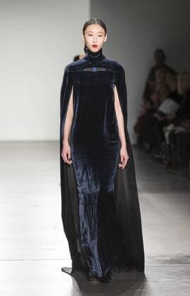 New York Fashion week Fall 2017 - Zang Toi Model walks runway for Zang Toi collection during New York Fashion week Fall 2017 at Pier 59  LevxRadin