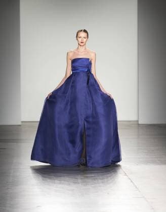 New York Fashion week Fall 2017 - Zang Toi Model walks runway for Zang Toi collection during New York Fashion week Fall 2017 at Pier 59  LevxRadin