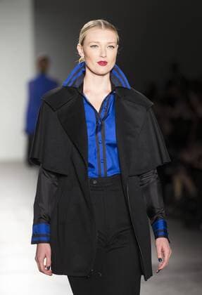 New York Fashion week Fall 2017 - Zang Toia Model walks runway for Zang Toi collection during New York Fashion week Fall 2017 at Pier 59  LevxRadin