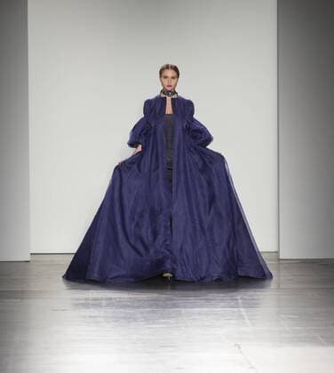 New York Fashion week Fall 2017 - Zang Toia Model walks runway for Zang Toi collection during New York Fashion week Fall 2017 at Pier 59  LevxRadin