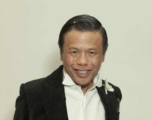 New York Fashion week Fall 2017 - Zang Toi Designer Zang Toi poses backstage for Zang Toi collection during New York Fashion week Fall 2017 at Pier 59  LevxRadin