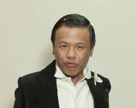 New York Fashion week Fall 2017 - Zang Toi Designer Zang Toi poses backstage for Zang Toi collection during New York Fashion week Fall 2017 at Pier 59  LevxRadin
