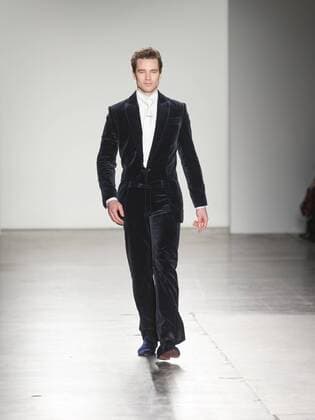 New York Fashion week Fall 2017 - Zang Toi Cory Stearns walks runway for Zang Toi collection during New York Fashion week Fall 2017 at Pier 59  LevxRadin