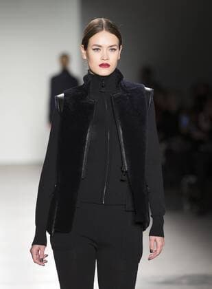 New York Fashion week Fall 2017 - Zang Toia Model walks runway for Zang Toi collection during New York Fashion week Fall 2017 at Pier 59  LevxRadin
