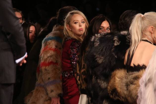 New York Fashion Week - Tiffany Trump besucht die Dennis Basso Modenschau February 14, 2017 - New York, New York, U.S. - TIFFANY TRUMP attends the Dennis Basso F W 2017 Fashion Show.Skylight Clarkson Square, NYC.February 14, 2017.Photos by , Photos Inc.2017 New York U.S. - ZUMAms4_ 20170214_zaf_ms4_003 Copyright: xSoniaxMoskowitzx