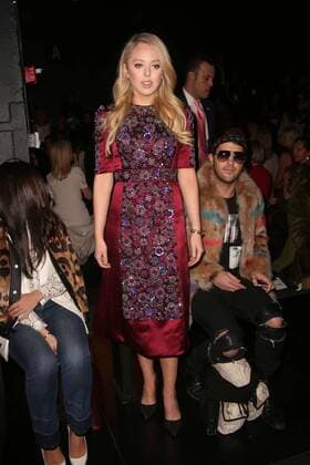 New York Fashion Week - Tiffany Trump besucht die Dennis Basso Modenschau February 14, 2017 - New York, New York, U.S. - TIFFANY TRUMP attends the Dennis Basso F W 2017 Fashion Show.Skylight Clarkson Square, NYC.February 14, 2017.Photos by , Photos Inc.2017 New York U.S. - ZUMAms4_ 20170214_zaf_ms4_002 Copyright: xSoniaxMoskowitzx