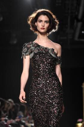 New York Fashion Week - Badgley Mischka Modenschau A model walks on the runway at the Badgley Mischka fashion show at New York Fashion Week: The Shows at Gallery 1 Skylight Clarkson Sq on February 14, 2017 in New York City.  NYP201702141046 ANDREAxHANKS