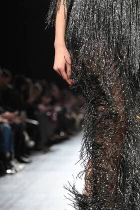 New York Fashion Week - Badgley Mischka Modenschau A model walks on the runway at the Badgley Mischka fashion show at New York Fashion Week: The Shows at Gallery 1 Skylight Clarkson Sq on February 14, 2017 in New York City.  NYP201702141050 ANDREAxHANKS