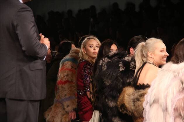 New York Fashion Week - Tiffany Trump besucht die Dennis Basso Modenschau February 14, 2017 - New York, New York, U.S. - TIFFANY TRUMP attends the Dennis Basso F W 2017 Fashion Show.Skylight Clarkson Square, NYC.February 14, 2017.Photos by , Photos Inc.2017 New York U.S. - ZUMAms4_ 20170214_zaf_ms4_005 Copyright: xSoniaxMoskowitzx