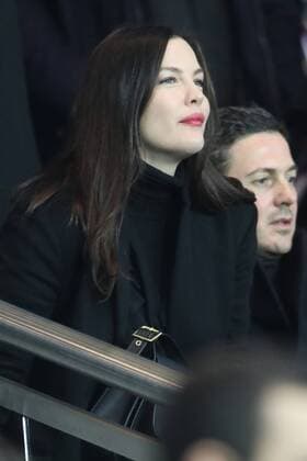 215566 Jimmy Conway Starface 2017-02-15 Paris France Match PSG-Barcelone au Parc des Princes comptant pour les 1 8eme de Finale de la Ligue des Champions 2017. Liv Tyler et son compagnon David Gardner  Copyright: xJimmyxConwayx xStarfacex STAR_215566_007