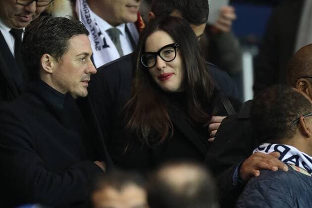 215566 Jimmy Conway Starface 2017-02-15 Paris France Match PSG-Barcelone au Parc des Princes comptant pour les 1 8eme de Finale de la Ligue des Champions 2017. Liv Tyler et son compagnon David Gardner  Copyright: xJimmyxConwayx xStarfacex STAR_215566_026