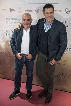Kike Sarasola and Carlos Marrero attends to the premiere of the film Lo que de verdad importa in Madrid, Spain. February 15, 2017.  (20170215015)