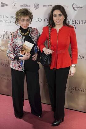 Paloma Segrelles and Paloma Segrelles Jr. attends to the premiere of the film Lo que de verdad importa in Madrid, Spain. February 15, 2017.  (20170215039)