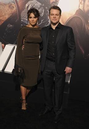 Matt Damon & wife Luciana Barroso THE GREAT WALL FILM PREMIERE Hollywood Patrick Rideaux PicturePerfect