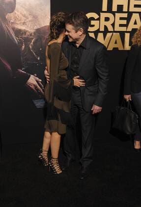 Matt Damon & wife Luciana Barroso THE GREAT WALL FILM PREMIERE Hollywood Patrick Rideaux PicturePerfect