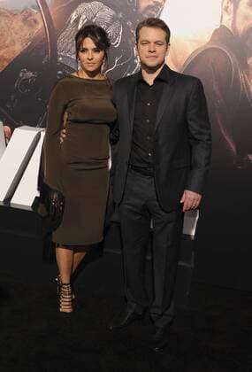 Matt Damon & wife Luciana Barroso THE GREAT WALL FILM PREMIERE Hollywood Patrick Rideaux PicturePerfect