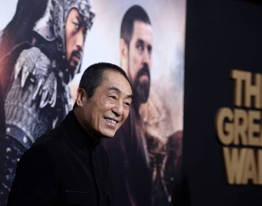 Director Yimou Zhang attends the premiere of his new motion picture fantasy thriller The Great Wall at the TCL Chinese Theatre in the Hollywood section of Los Angeles on February 15, 2017. Storyline: European mercenaries searching for black powder become embroiled in the defense of the Great Wall of China against a horde of monstrous creatures.  LAP2017021502 JIMxRUYMEN