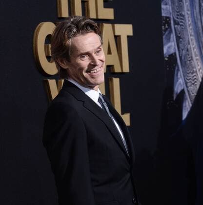 Cast member Willem Dafoe attends the premiere of the motion picture fantasy thriller The Great Wall at the TCL Chinese Theatre in the Hollywood section of Los Angeles on February 15, 2017. Storyline: European mercenaries searching for black powder become embroiled in the defense of the Great Wall of China against a horde of monstrous creatures.  LAP2017021513 JIMxRUYMEN