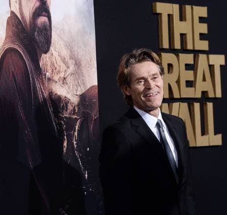 Cast member Willem Dafoe attends the premiere of the motion picture fantasy thriller The Great Wall at the TCL Chinese Theatre in the Hollywood section of Los Angeles on February 15, 2017. Storyline: European mercenaries searching for black powder become embroiled in the defense of the Great Wall of China against a horde of monstrous creatures.  LAP2017021520 JIMxRUYMEN