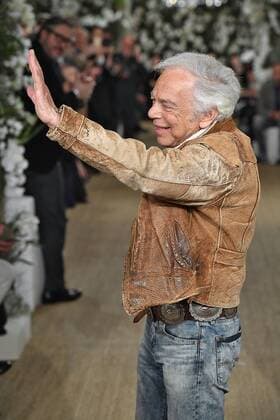 . 15 02 2017. New York, United States. Designer Ralph Lauren at the end of his show at New York Fashion Week for Autumn Winter 2107.  xi-Imagesx IIM-14396-0182