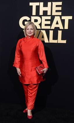 Costume designer Mayes C. Rubeo attends the premiere of the motion picture fantasy thriller The Great Wall at the TCL Chinese Theatre in the Hollywood section of Los Angeles on February 15, 2017. Storyline: European mercenaries searching for black powder become embroiled in the defense of the Great Wall of China against a horde of monstrous creatures.  LAP2017021530 JIMxRUYMEN