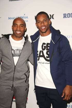 February 15, 2017 - New York, New York, U.S. - TIKI BARBER, VICTOR CRUZ attend the Rookie USA Fashion Show.Skylight Clarkson Studios, NYC.February 15, 2017.Photos by , Photos Inc.2017 New York U.S. - ZUMAms4_ 20170215_zaf_ms4_066 Copyright: xSoniaxMoskowitzx