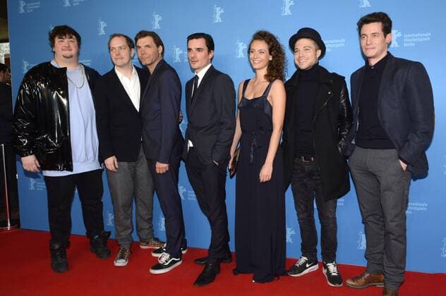 Daniel Zillmann, Godehard Giese, Hannes Wegener, Muriel Wimmer, Jascha Rust, Steven Brand und Gäste bei der Premiere der TV-Serie Der gleiche Himmel The Same Sky auf der Berlinale 2017 67. Internationale Filmfestspiele Berlin im Haus der Festspiele. Berlin, 16.02.2017 Foto:xC.xNiehausx xFuturexImage