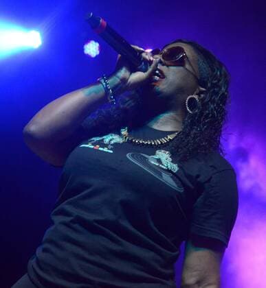 February 15, 2017: Rapper Gangsta Boo performs during a tour stop at the Orpheum Theater in Madison, Wisconsin. Cal Sport Media Madison United States of America - ZUMAc04_ 27253008sp Copyright: xRickyxBassmanx