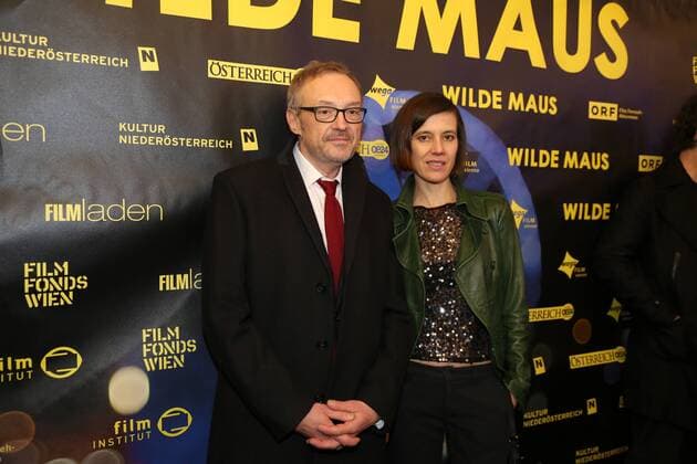 WILDE MAUS - Premiere in Wien Wien, Gartenbau Kino, 16. 02. 2017 Josef HADER, Pia HIERZEGGER
