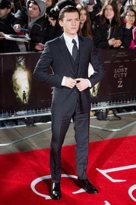February 16, 2017 - London, London, UK - Tom Holland attends The Lost City Of Z European film premiere London UK  - ZUMAt138 20170216_zap_t138_044 Copyright: xRayxTangx