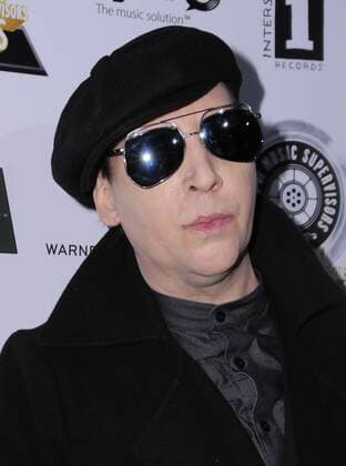 February 16, 2017 - Los Angeles, CA, United States - 16 February 2017 - Los Angeles, California - Marilyn Manson. 7th Annual Guild of Music Supervisors Awards held at The Theater at Ace Hotel. Photo Credit: AdMedia Los Angeles United States - ZUMAa123 20170216_zaa_a123_009 Copyright: xBirdiexThompsonx