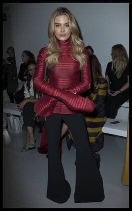 . 17 02 2017. London, United Kingdom. Chloe Lloyd in the front row at the Teatum Jones show on the opening day of London Fashion Week for Autumn Winter 2017.  xStephenxLockx xi-Imagesx IIM-14408-0008