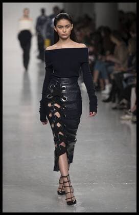 . 17 02 2017. London, United Kingdom. Teatum Jones show on the opening day of London Fashion Week for Autumn Winter 2017.  xStephenxLockx xi-Imagesx IIM-14408-0016