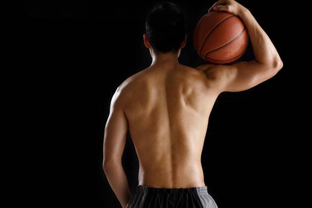 Symbolbilder Basketball und Fitness Basketball players back  cpmh-110801f10z