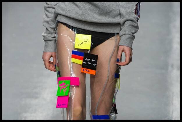 . 17 02 2017. London, United Kingdom. Models walk the catwalk for the Fyodor Golan show on the opening day of London Fashion Week 2017 at 180 The Strand, London, UK,  xBenxStevensx xi-Imagesx IIM-14411-0012