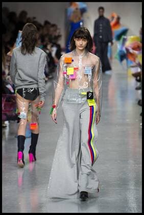 . 17 02 2017. London, United Kingdom. Models walk the catwalk for the Fyodor Golan show on the opening day of London Fashion Week 2017 at 180 The Strand, London, UK,  xBenxStevensx xi-Imagesx IIM-14411-0013