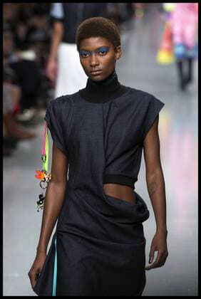 . 17 02 2017. London, United Kingdom. Models walk the catwalk for the Fyodor Golan show on the opening day of London Fashion Week 2017 at 180 The Strand, London, UK,  xBenxStevensx xi-Imagesx IIM-14411-0016