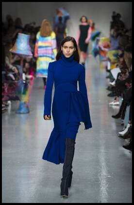 . 17 02 2017. London, United Kingdom. Models walk the catwalk for the Fyodor Golan show on the opening day of London Fashion Week 2017 at 180 The Strand, London, UK,  xBenxStevensx xi-Imagesx IIM-14411-0017