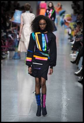 . 17 02 2017. London, United Kingdom. Models walk the catwalk for the Fyodor Golan show on the opening day of London Fashion Week 2017 at 180 The Strand, London, UK,  xBenxStevensx xi-Imagesx IIM-14411-0020