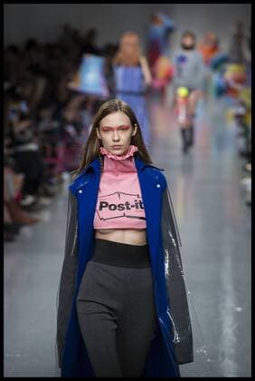 . 17 02 2017. London, United Kingdom. Models walk the catwalk for the Fyodor Golan show on the opening day of London Fashion Week 2017 at 180 The Strand, London, UK,  xBenxStevensx xi-Imagesx IIM-14411-0030