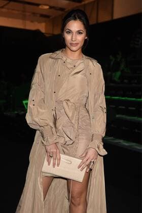 Michelle Calvo at the frontrow of Juan Vidal fashion show at Fashion Week Madrid 2017.  DiegoxPuerta