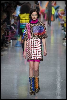 . 17 02 2017. London, United Kingdom. Models walk the catwalk for the Fyodor Golan show on the opening day of London Fashion Week 2017 at 180 The Strand, London, UK,  xBenxStevensx xi-Imagesx IIM-14411-0033