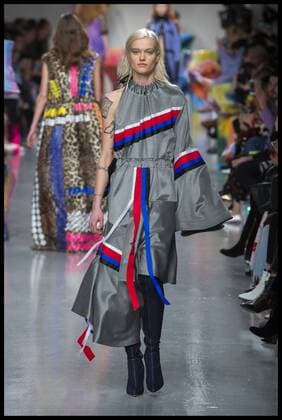 . 17 02 2017. London, United Kingdom. Models walk the catwalk for the Fyodor Golan show on the opening day of London Fashion Week 2017 at 180 The Strand, London, UK,  xBenxStevensx xi-Imagesx IIM-14411-0035