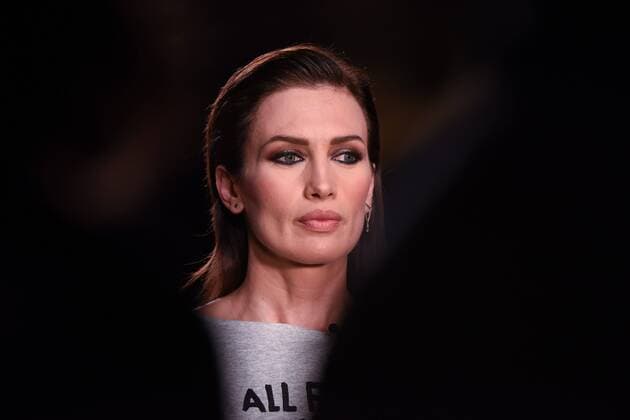 Nieves Alvarez at the frontrow of Agatha Ruiz de la Prada fashion show of Mercedes Benz Fashion Week Madrid 2017.  DiegoxPuerta