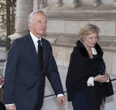 Belgische Royals anlässlich einer Messe für die Verstorbenen der Familie 17-02-2017 Laken Princess Marie Astrid of Luxemburg and Archduke Carl Christian of Austria during a Mass to commemorate the deceased members of the Belgian Royal Family at the Onze-Lieve-Vrouwchurch in Laken.  Copyright: xppe werfx