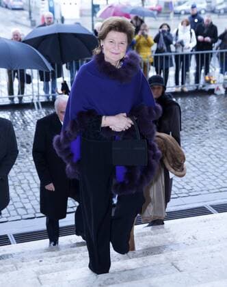 Belgische Royals anlässlich einer Messe für die Verstorbenen der Familie 17-02-2017 Laken Princess Margaretha of Liechtenstein during a Mass to commemorate the deceased members of the Belgian Royal Family at the Onze-Lieve-Vrouwchurch in Laken.  Copyright: xppe werfx
